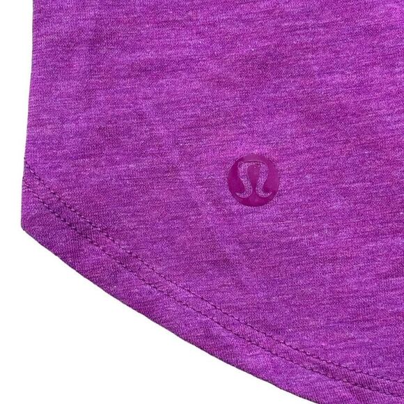 Lululemon Love Scoop Long Sleeve - Heathered Grape - Size 2 - Women's Soft - Picture 6 of 6